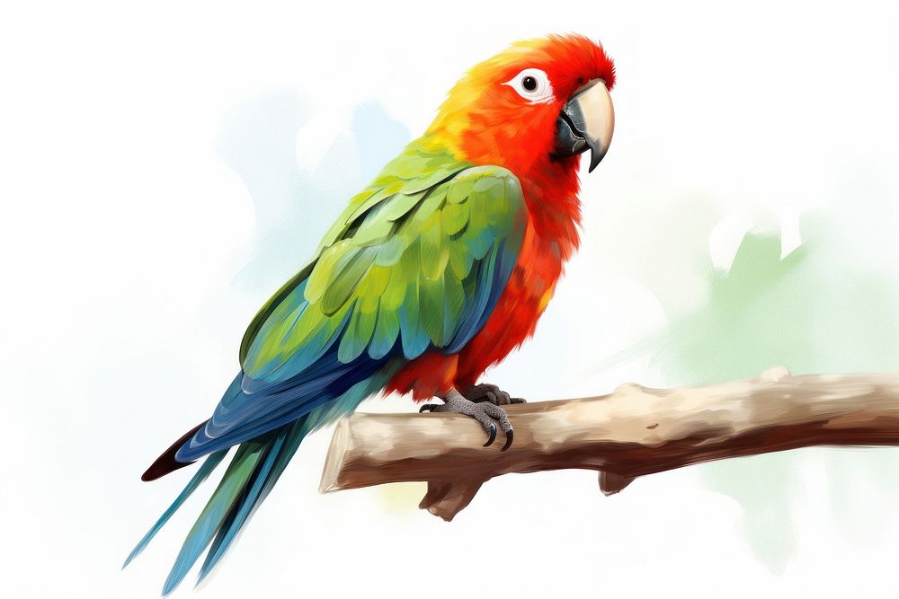 Parrot animal bird lovebird. AI generated Image by rawpixel.