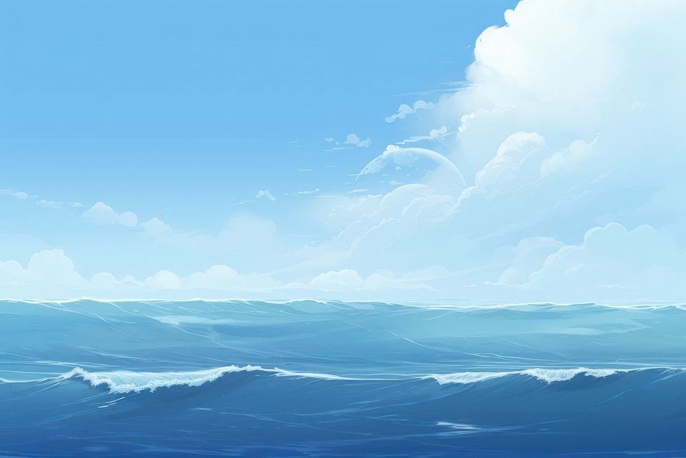 Ocean backgrounds landscape outdoors. 