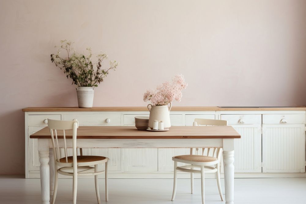 Furniture table architecture kitchen. 