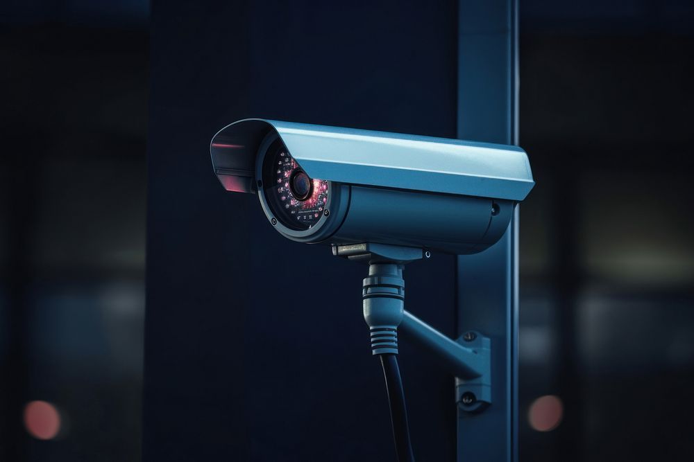 CCTV camera lighting security surveillance technology. 