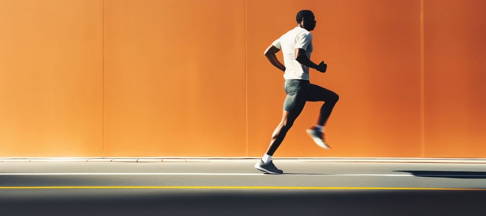 Running footwear jogging determination. 