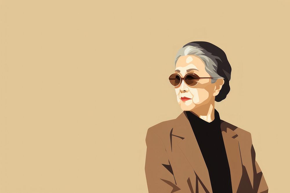 Asian woman portrait glasses adult. AI generated Image by rawpixel.