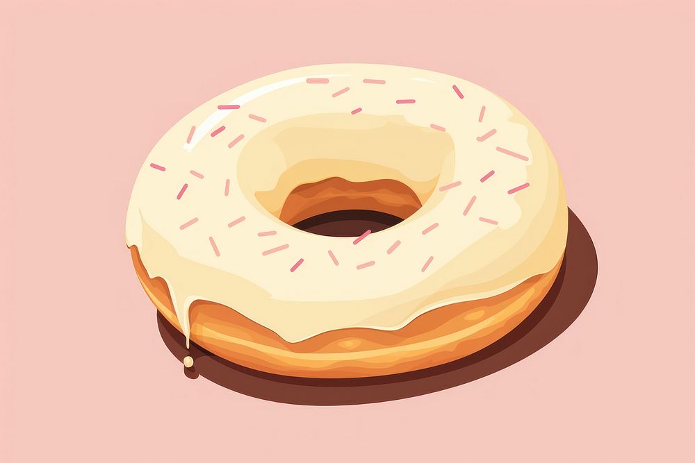 Donut dessert food confectionery. AI generated Image by rawpixel.