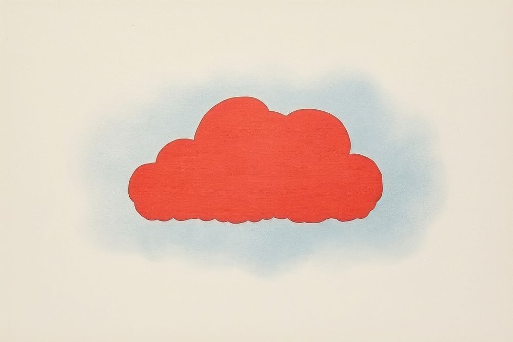 Minimal simple cloud art backgrounds creativity. AI generated Image by rawpixel.