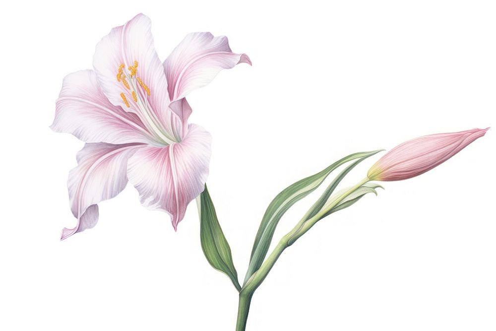 Lily flower blossom plant. AI generated Image by rawpixel.