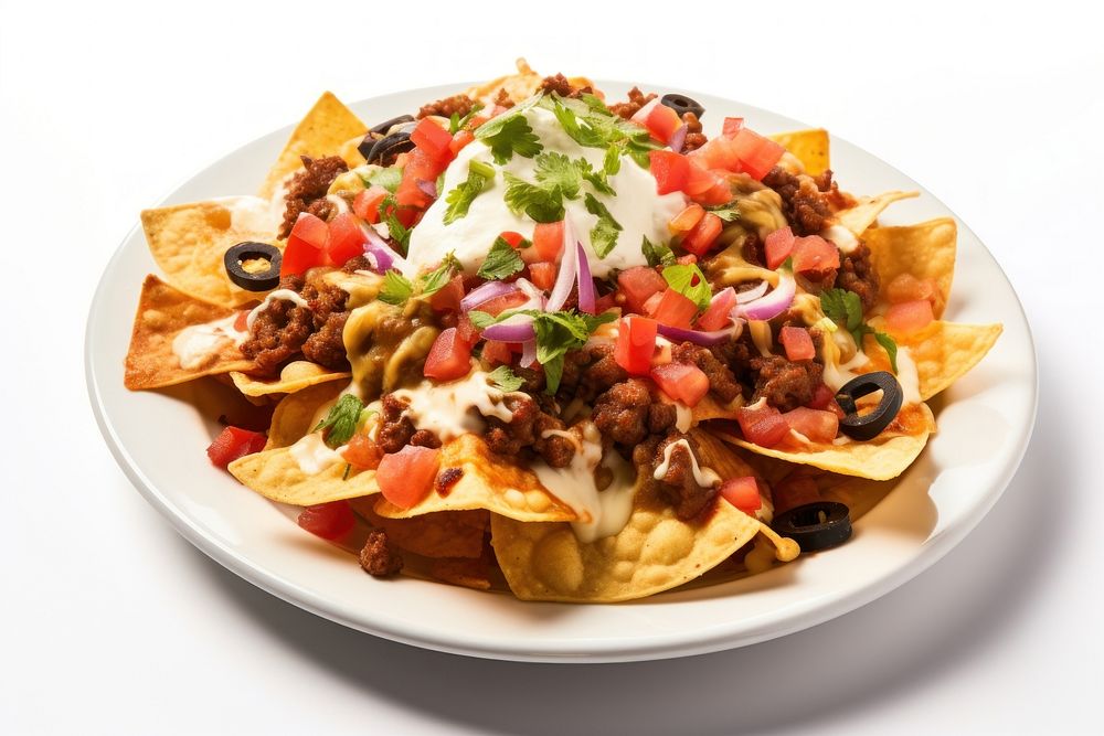 Nachos nachos snack plate. AI generated Image by rawpixel.