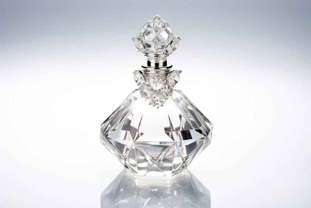 Perfume bottle diamond cosmetics. AI generated Image by rawpixel.