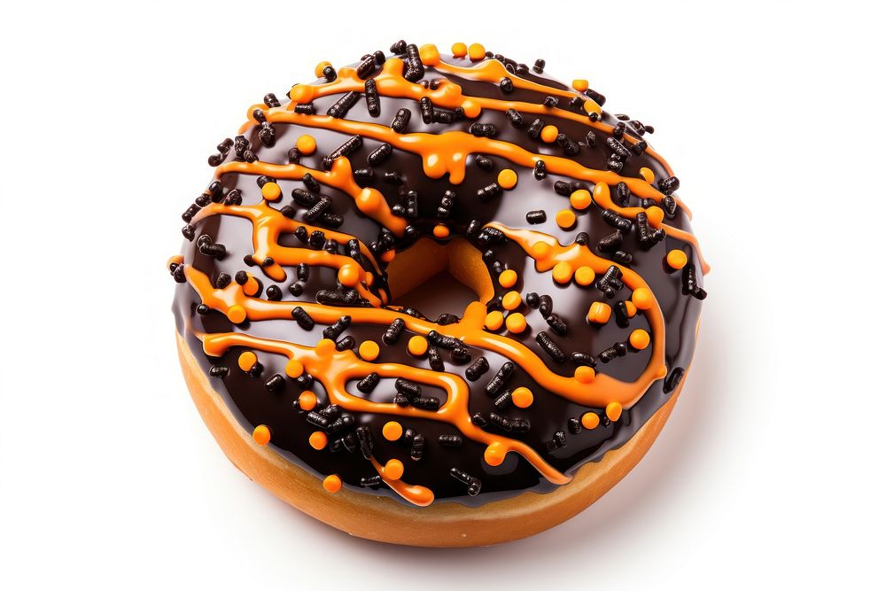 Halloween donut dessert food cake. AI generated Image by rawpixel.