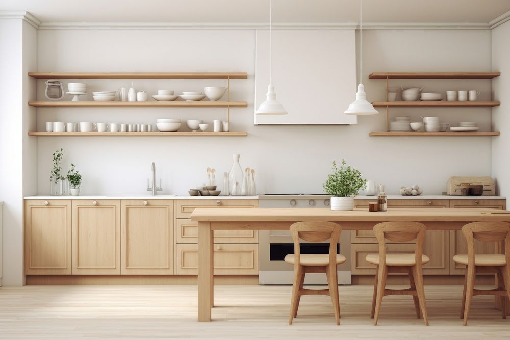 Kitchen architecture furniture building. AI | Premium Photo - rawpixel