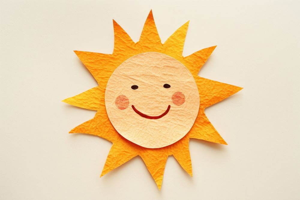 Sun craft paper art. AI generated Image by rawpixel.