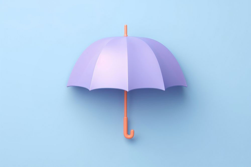 Matte clay umbrella icon protection sheltering security. AI generated Image by rawpixel.