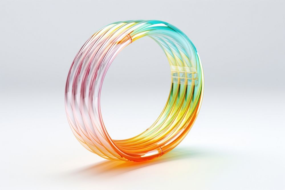Jewelry bangles spiral coil. AI generated Image by rawpixel.