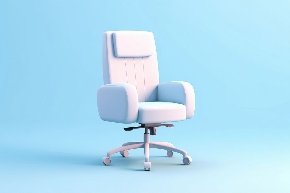 Office chair icon furniture technology armchair. 