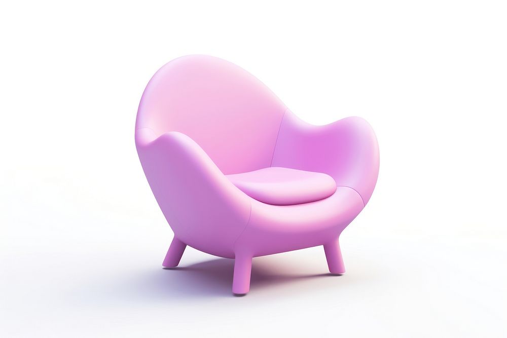 Modern chair icon furniture armchair white background. AI generated Image by rawpixel.