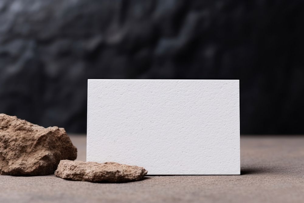 Business card rock paper textured. AI generated Image by rawpixel.