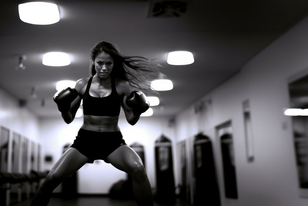 Sports boxing adult determination. AI generated Image by rawpixel.