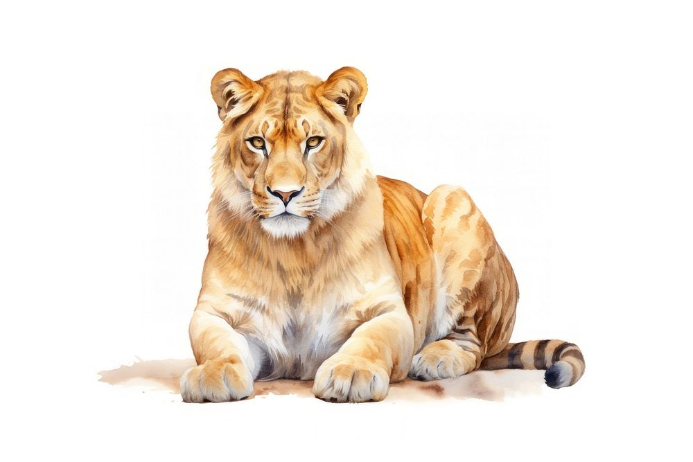 Ligers wildlife mammal animal. AI generated Image by rawpixel.