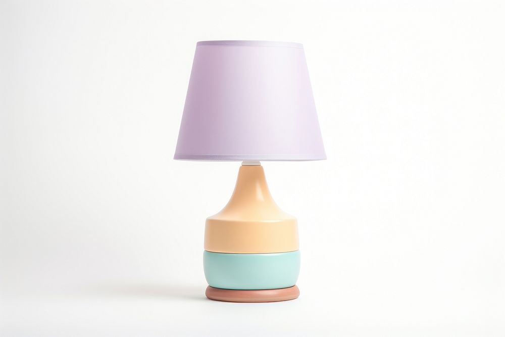 Pastel lamp lampshade white background Free Photo rawpixel