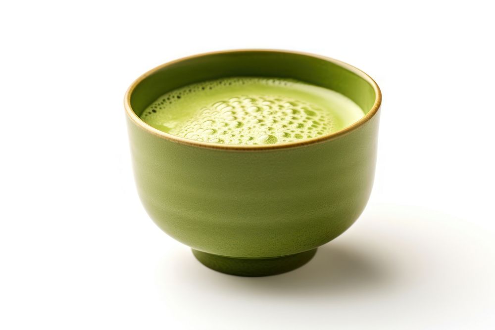 Japanese matcha green tea drink bowl cup. 