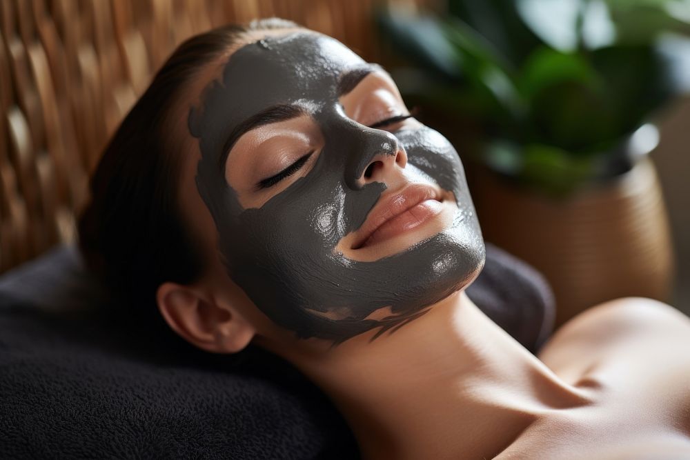 Woman relaxing adult woman mask. AI generated Image by rawpixel.