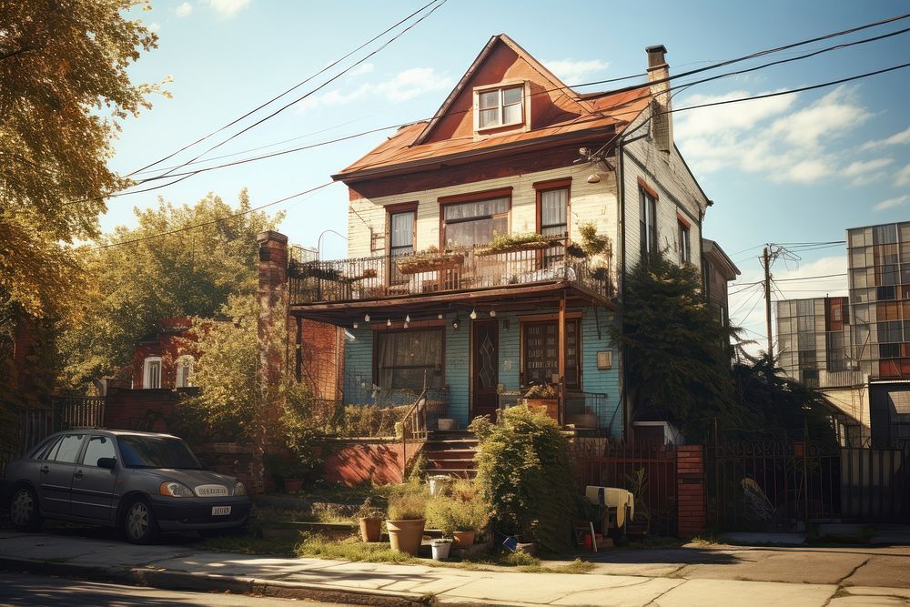 Small old house city architecture building. AI generated Image by rawpixel.