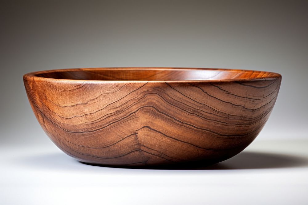 Wood bowl ceramic bathing bathtub. 