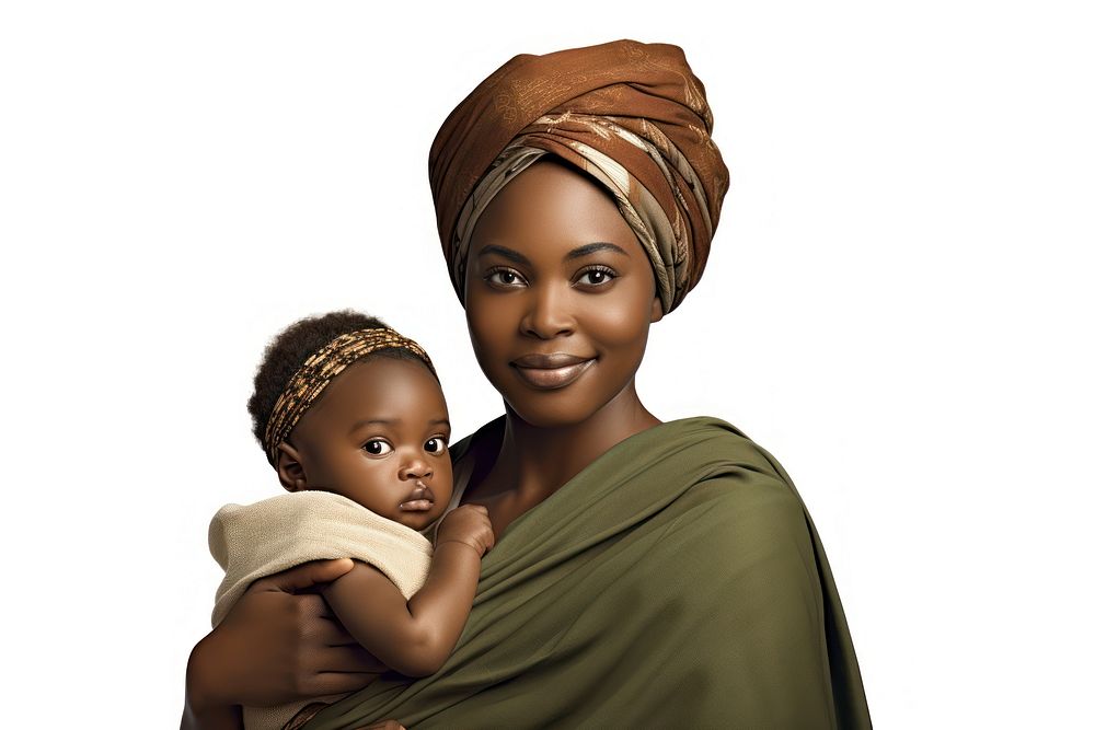 Baby portrait turban women. AI generated Image by rawpixel.