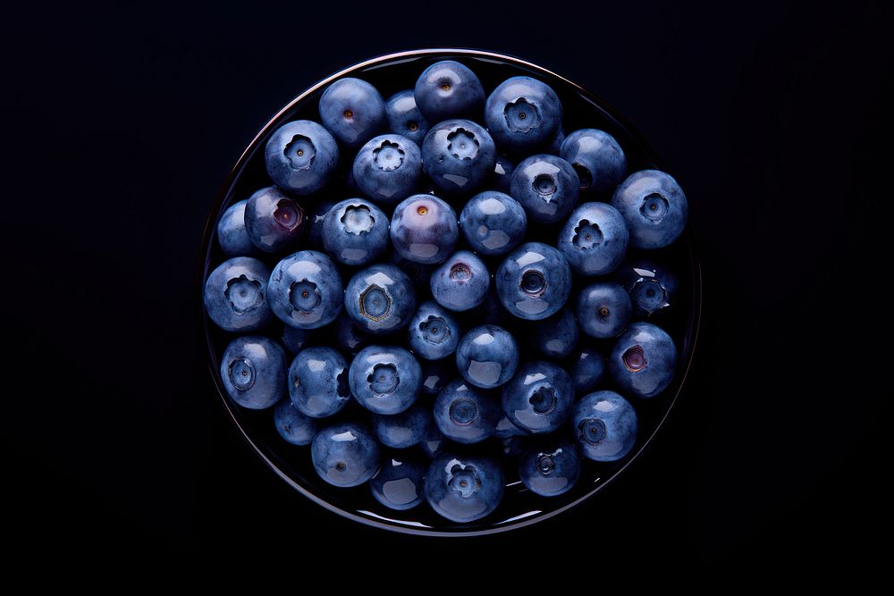 Blueberries blueberry fruit plant. AI generated Image by rawpixel.