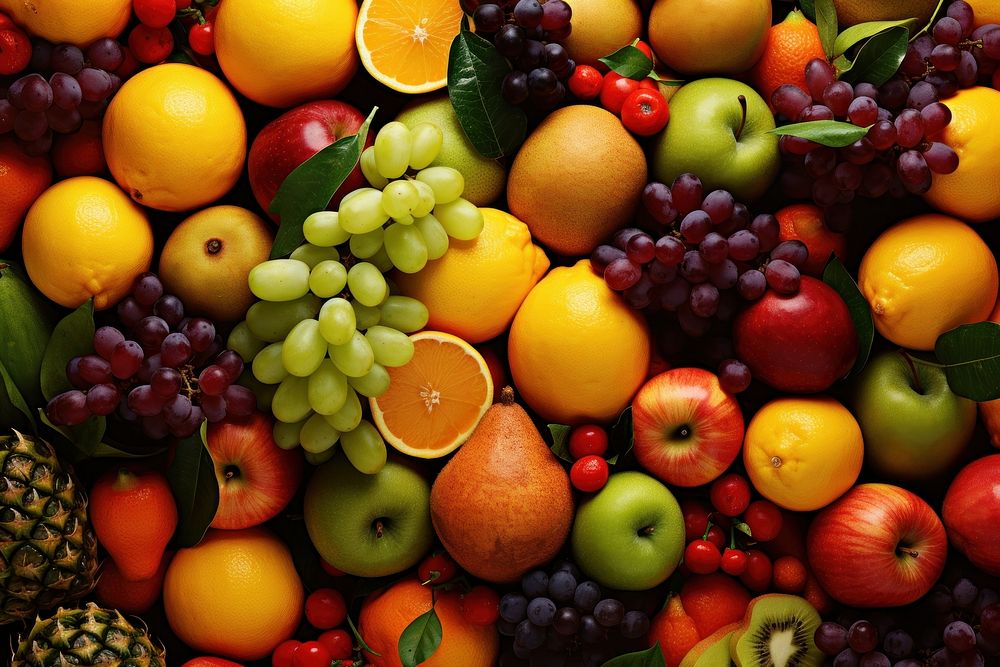 Fruits collection food backgrounds grapefruit. AI generated Image by rawpixel.