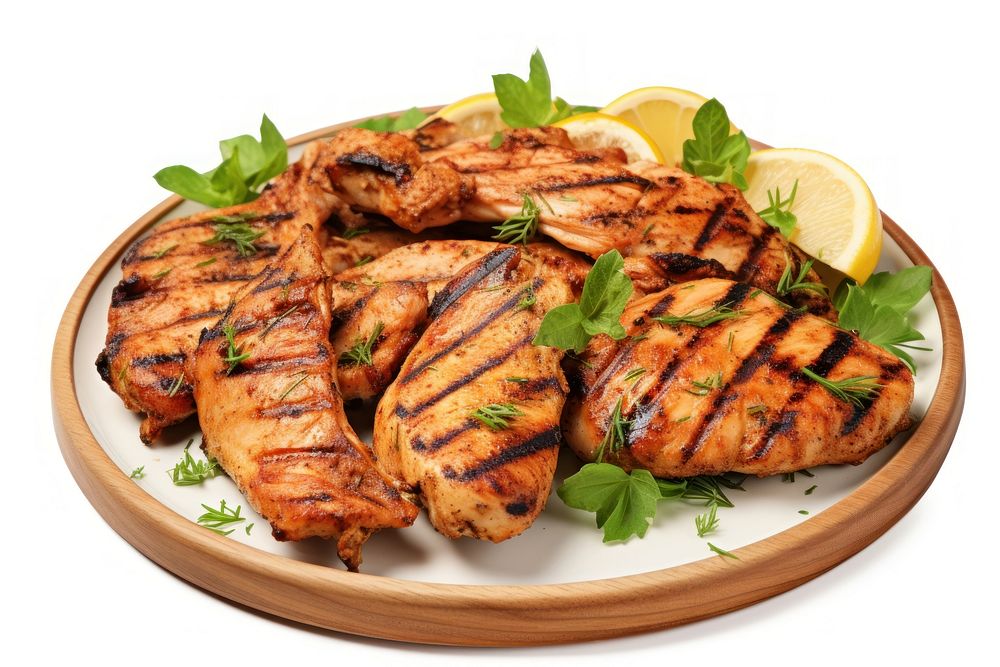 Grilled chicken meat food meal. AI generated Image by rawpixel.