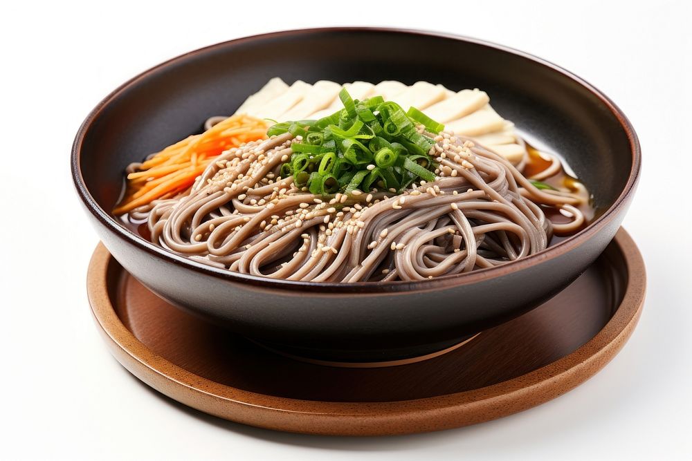 Soba food plate soup. AI generated Image by rawpixel.