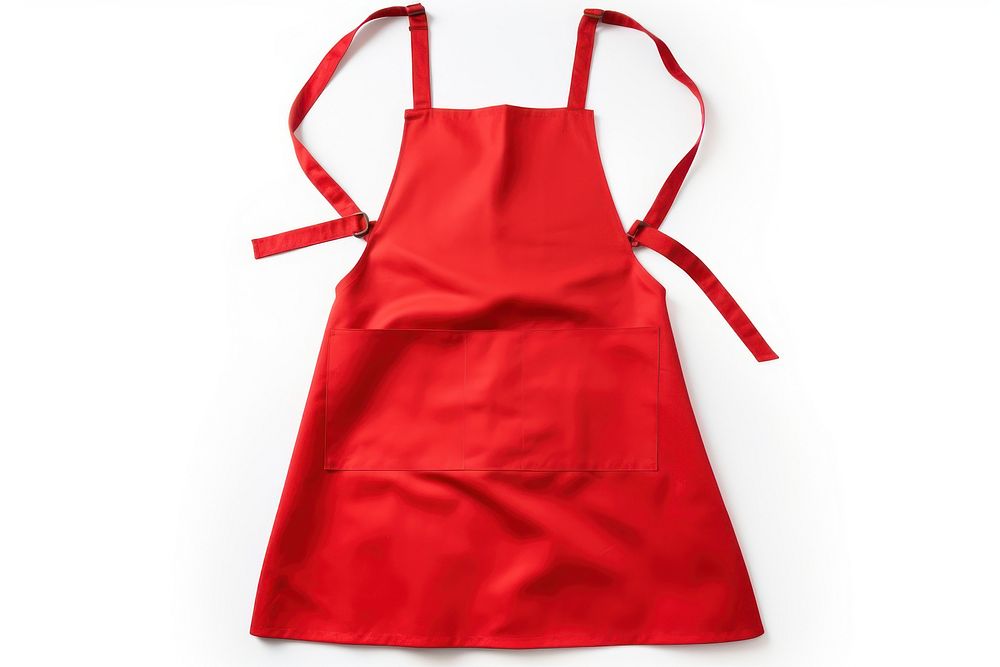 Kitchen apron red white background accessories. AI generated Image by rawpixel.