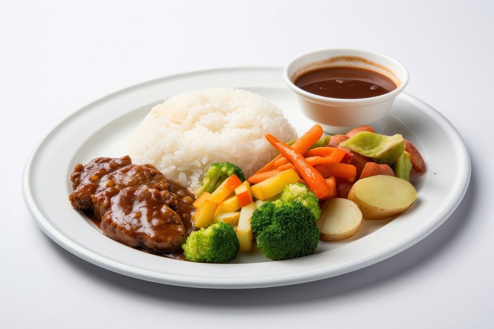 A meal set lunch plate food. AI generated Image by rawpixel.