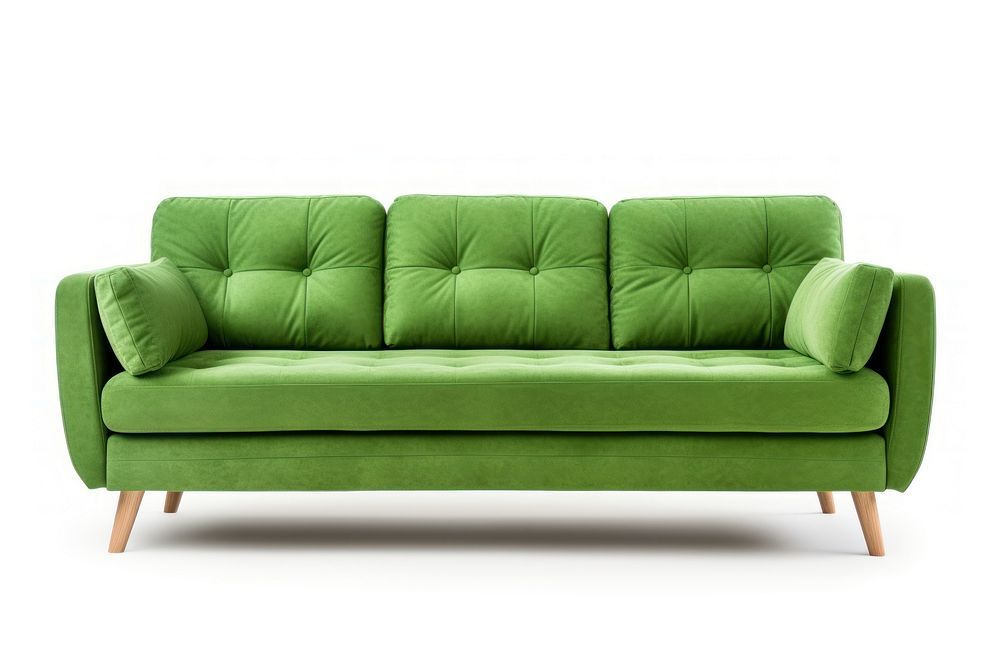 Modren sofa furniture cushion white background. AI generated Image by rawpixel.