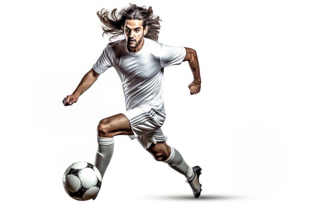 Player football running sports. AI generated Image by rawpixel.