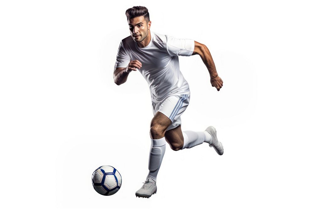 Player football kicking running. AI generated Image by rawpixel.