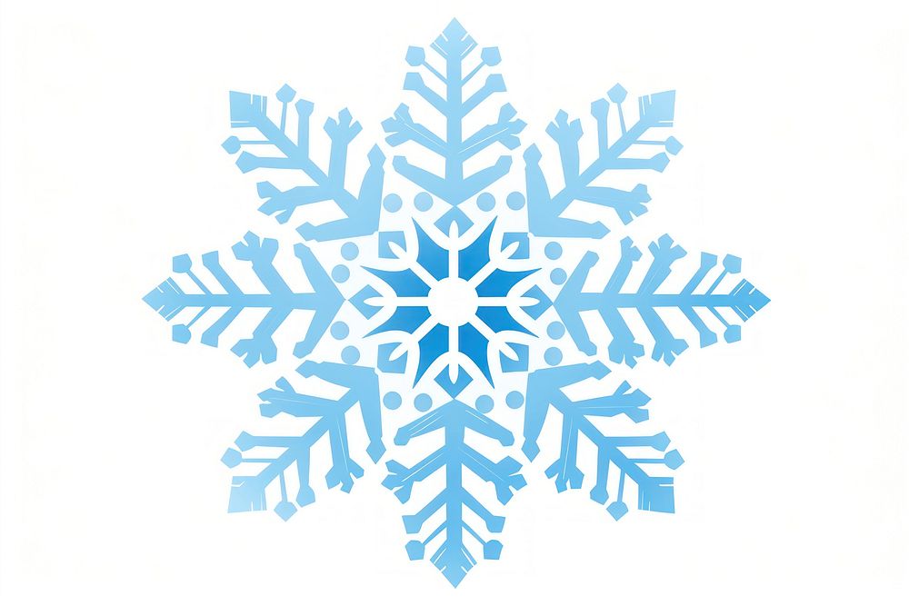 Snowflake white white background decoration. AI generated Image by rawpixel.