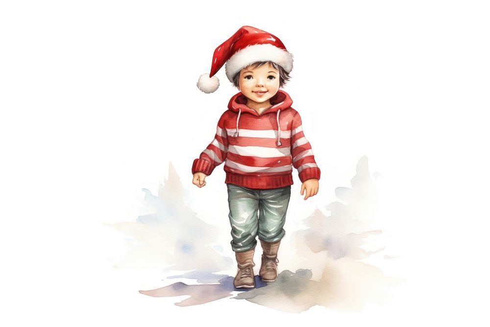Christmas portrait cute baby. AI generated Image by rawpixel.
