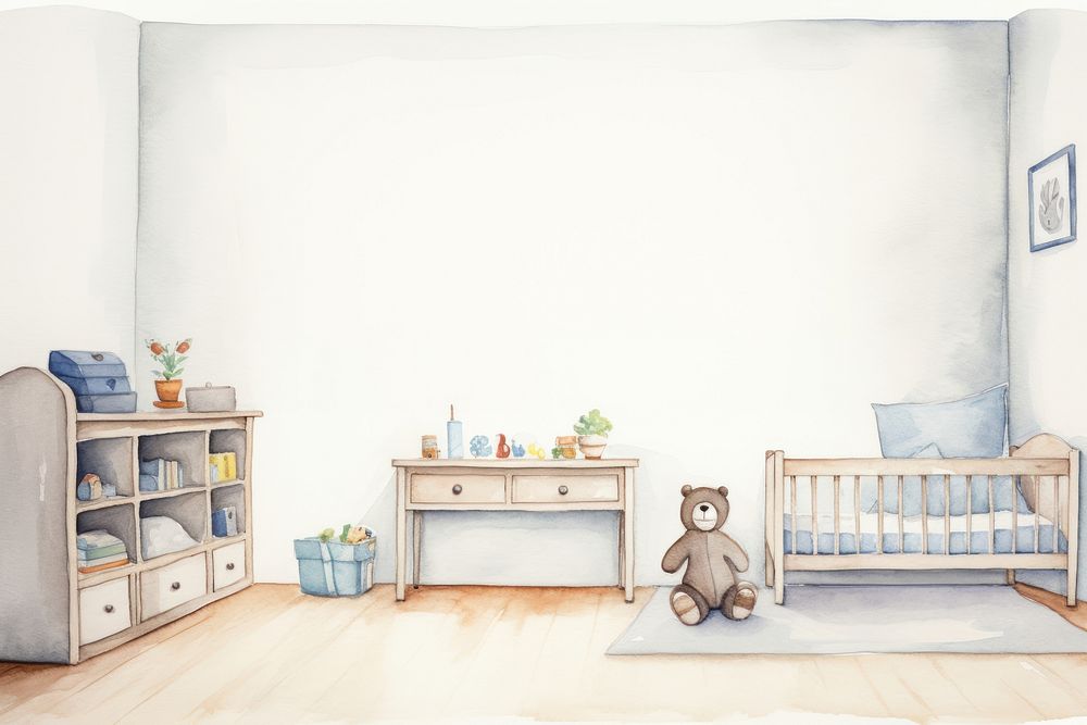 Kid room furniture nursery indoors. AI generated Image by rawpixel.
