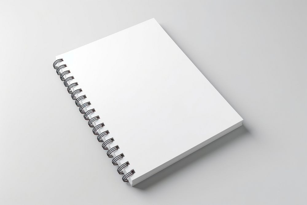 White notebook diary page white background. AI generated Image by rawpixel.
