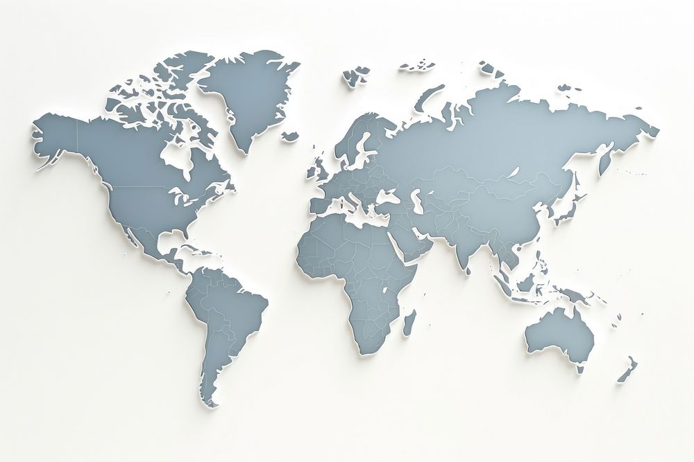 World map backgrounds togetherness topography. AI generated Image by rawpixel.