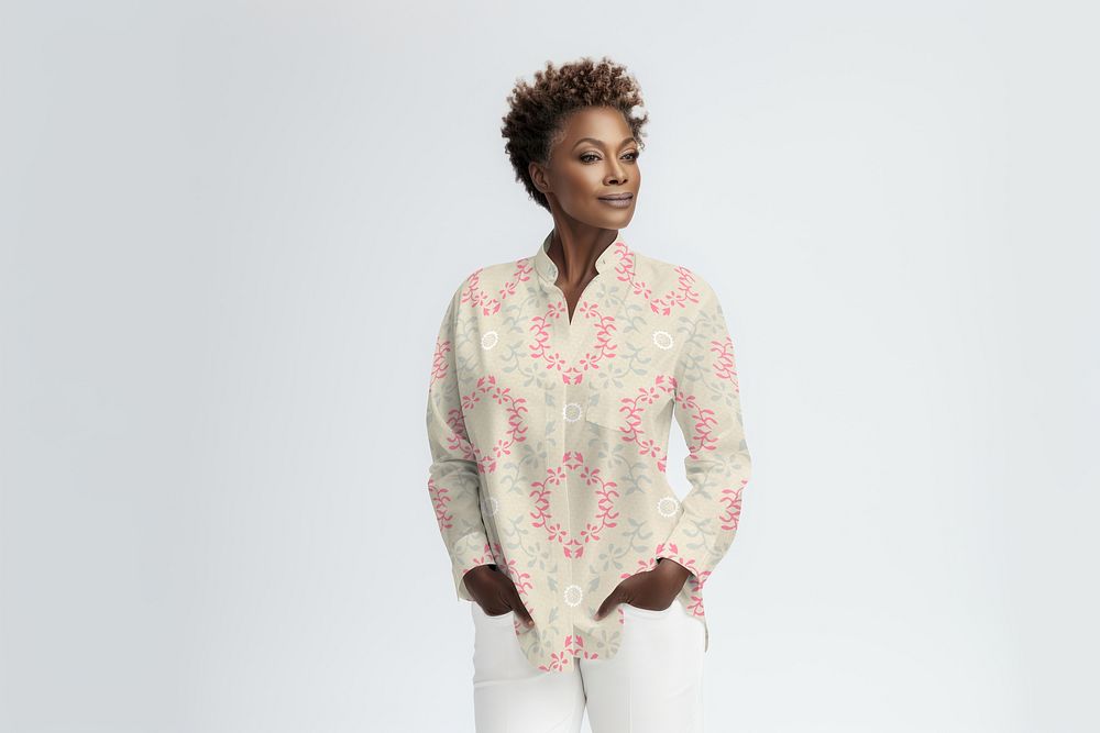 Graphic blouse, women's fashion