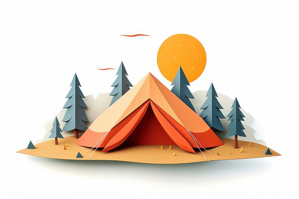 Tent camping outdoors nature. AI generated Image by rawpixel.
