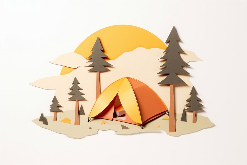Camping outdoors tent tranquility. AI generated Image by rawpixel.
