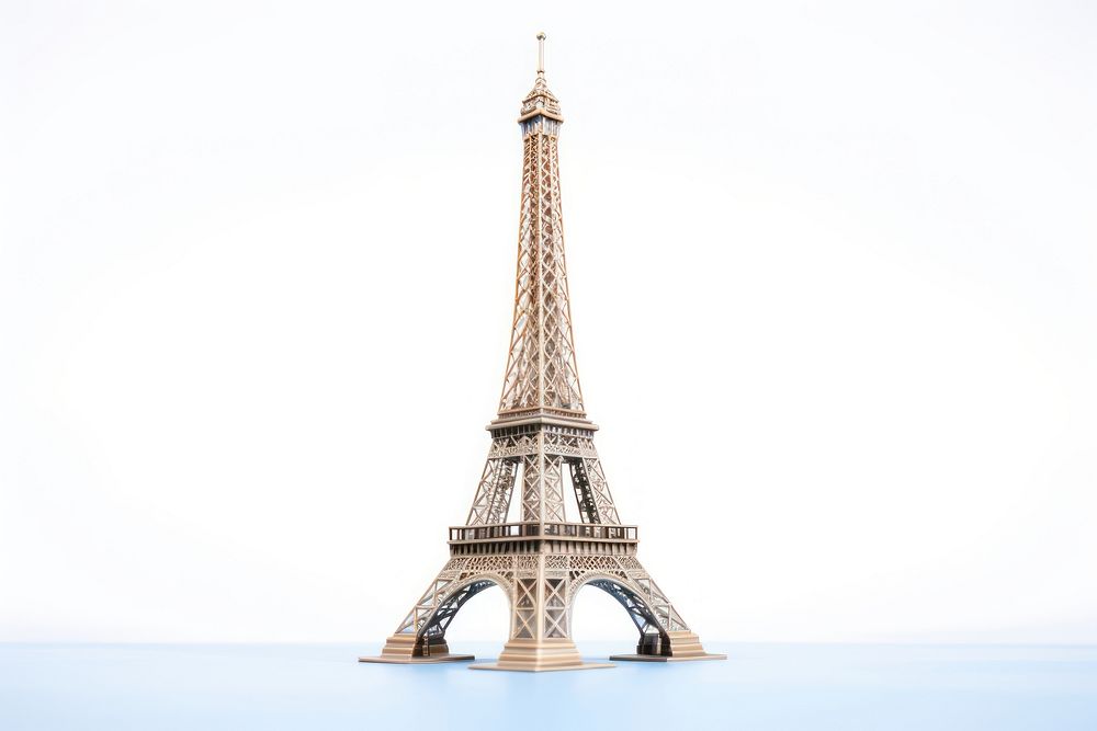 Eiffel tower architecture building landmark. AI generated Image by rawpixel.