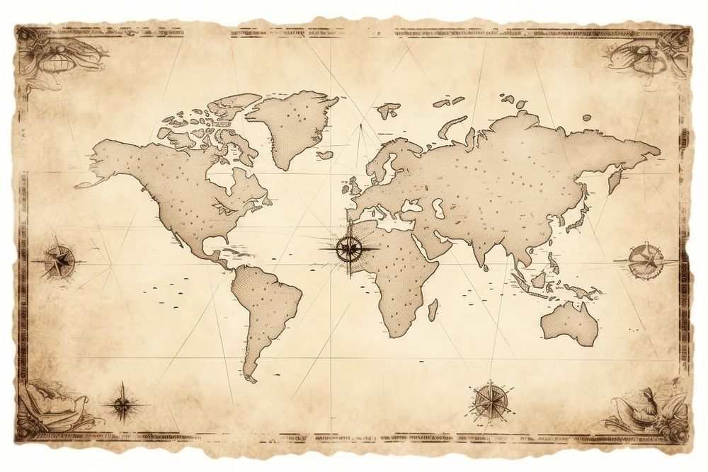 Vintage map backgrounds topography history. AI generated Image by rawpixel.
