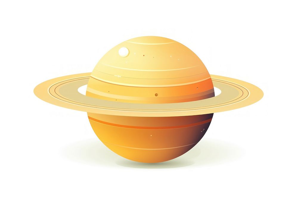 Saturn white background astronomy headwear. AI generated Image by rawpixel.