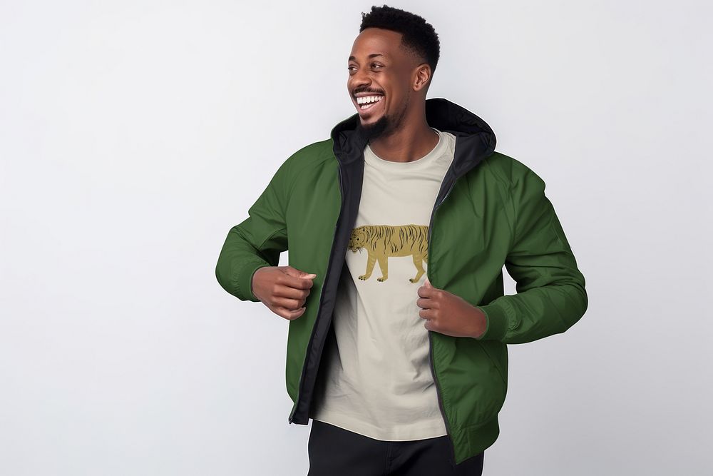 Green sweatshirt hoodie, casual streetwear fashion
