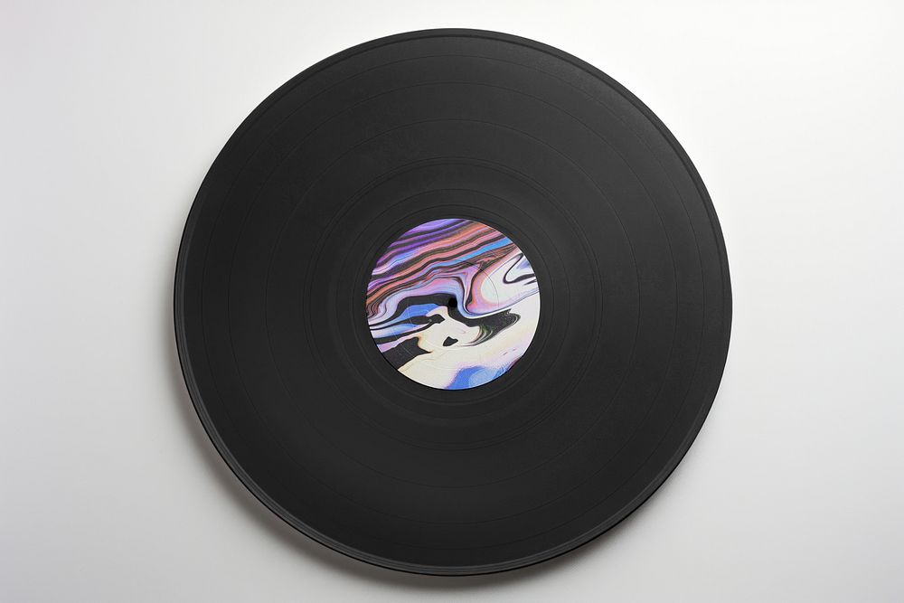Marble vinyl record, design resource