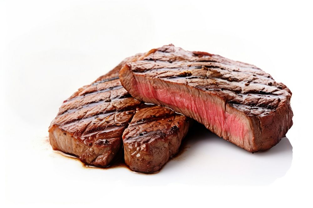 Grilled Beef Steak steak meat beef. AI generated Image by rawpixel.